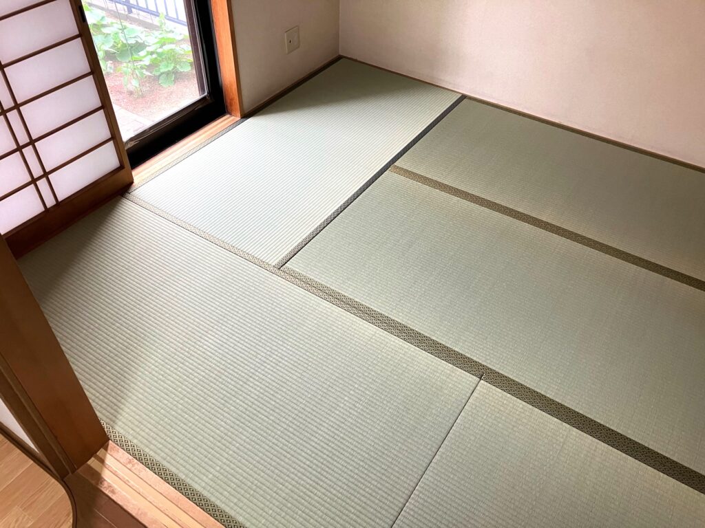 交換後の畳です。
