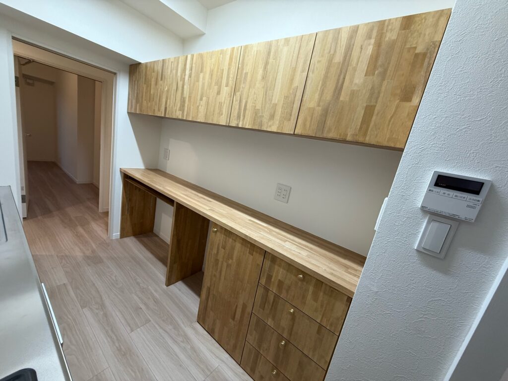 ●松戸市新松戸●マンション キッチン造作工事など